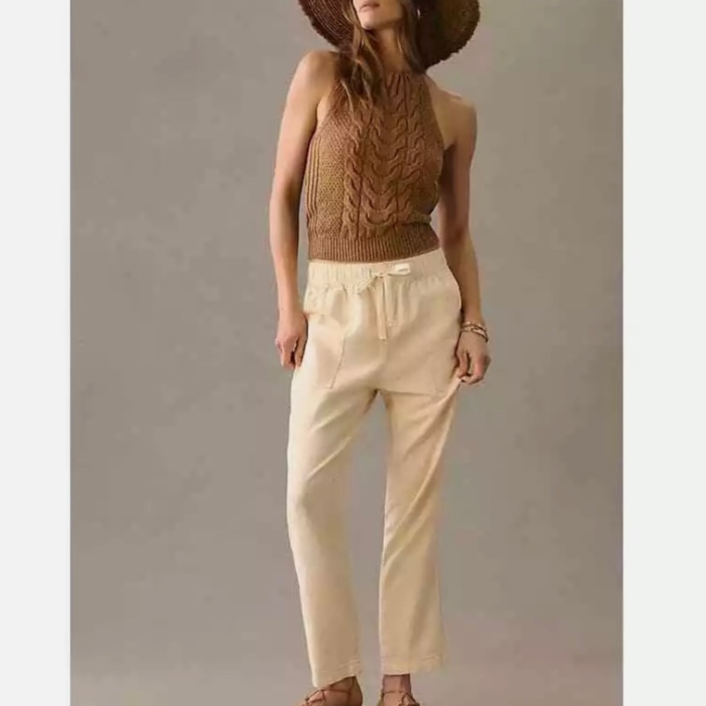 Anthropologie Pilcro linen 3/4 pants